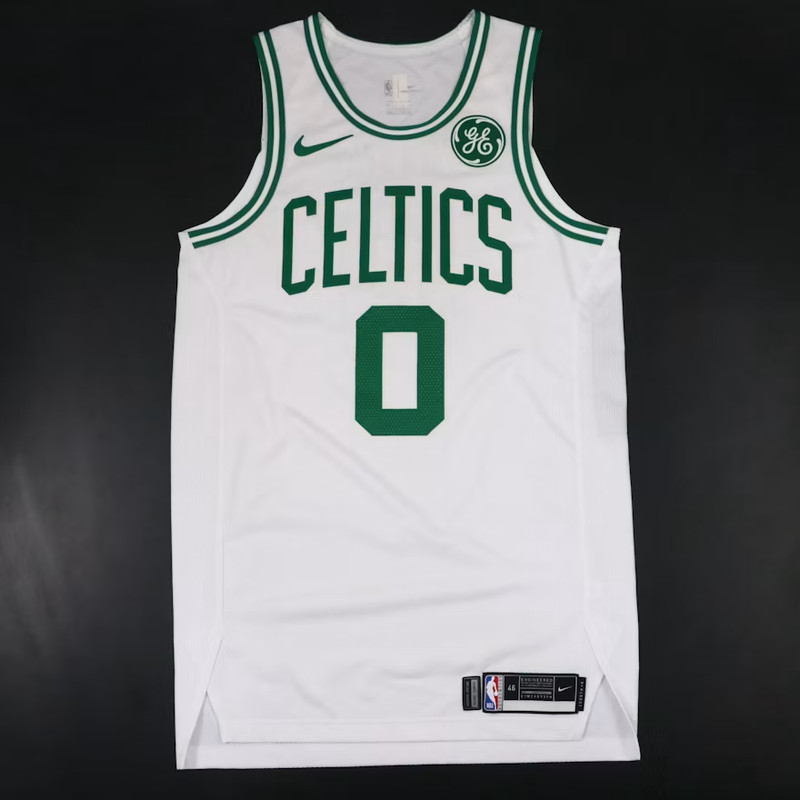 Jayson Tatum 2018-19 Game Issued Used Auto Jersey Boston Celtics NBA Nike Duke