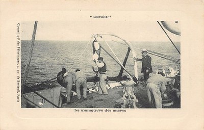 Israel - On board the Athos, a French cargo ship belonging to the Messageries Ma