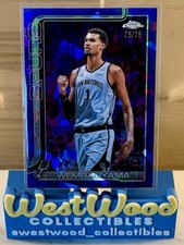 2025-26 Topps Chrome Sapphire Update Victor Wembanyama #22 Purple Refractor /75