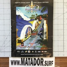 North Shore News 2001 Vans Triple Crown Magazine And Eddie Would Go Sticker