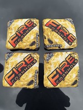 ACL PRO 2020-2021 Throw Fire Yellow Flames Cornhole Bags