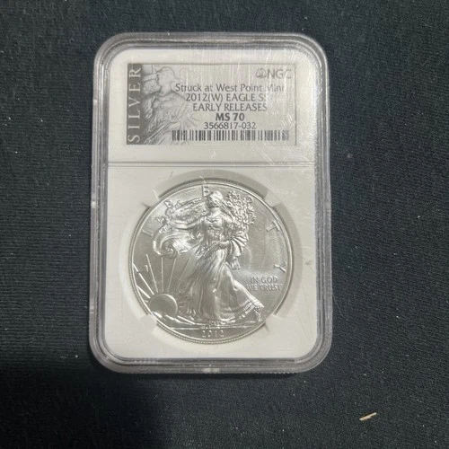 2012 (W) - Silver American Eagle - NGC MS 70 Early Releases 