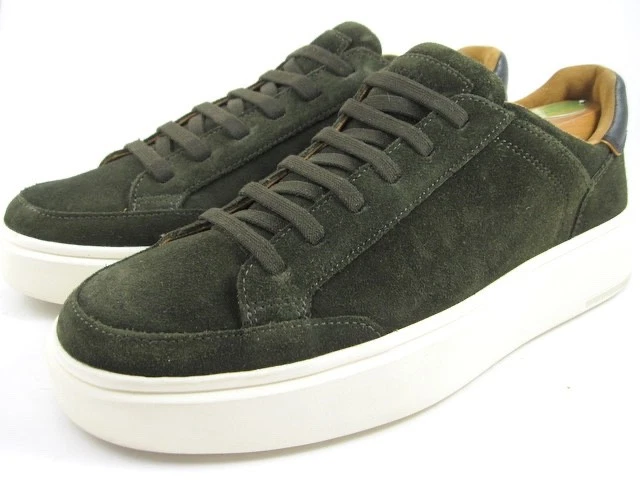 Tênis Allen Edmonds "OLIVER" Slip-On de Renda Elástica 8,5 D Camurça VERDE (671N) - Imagem 4 de 4