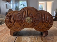 雕刻木盒在中式古董盒子| eBay