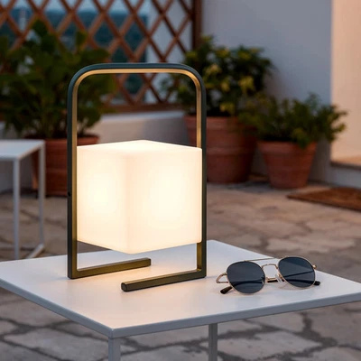 Lampe à Poser LED Portative Extérieure en Aluminium 2.5W Tiber avec Batterie R - Photo 1/4