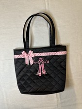 Ballet Shoes Tote Bag For Your Ballerina Blk And Pink   10-1/2  X 13  