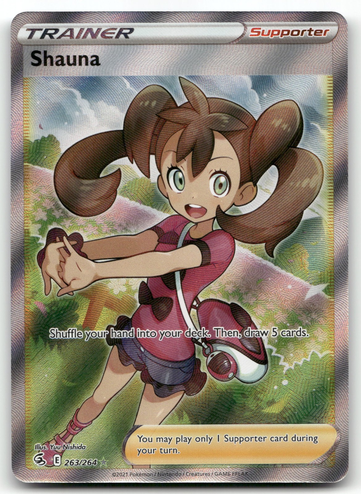 SHAUNA 263/264 RARE ULTRA | NM | FUSION STRIKE | POKEMON