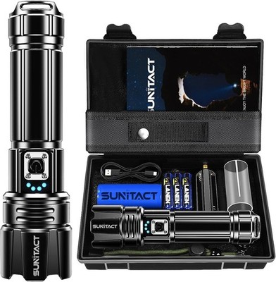Sunitact Flashlights High Lumens, Rechargeable Flashlight Led 990000 Lumen XH...