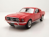 Ford Mustang Gt Fastback 1967 Rot Modellauto 1:24 Welly