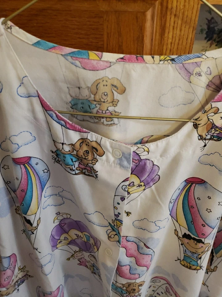 Med Lab Coat Hot Air balloons Kids Dogs Cats - Image 2 of 4