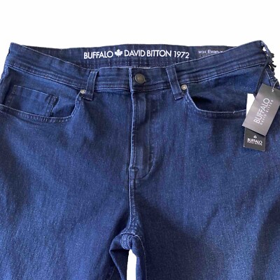 NWT $109 Buffalo by David Bitton Slim Stretch Denim Evan X Jeans Sz 34X30 