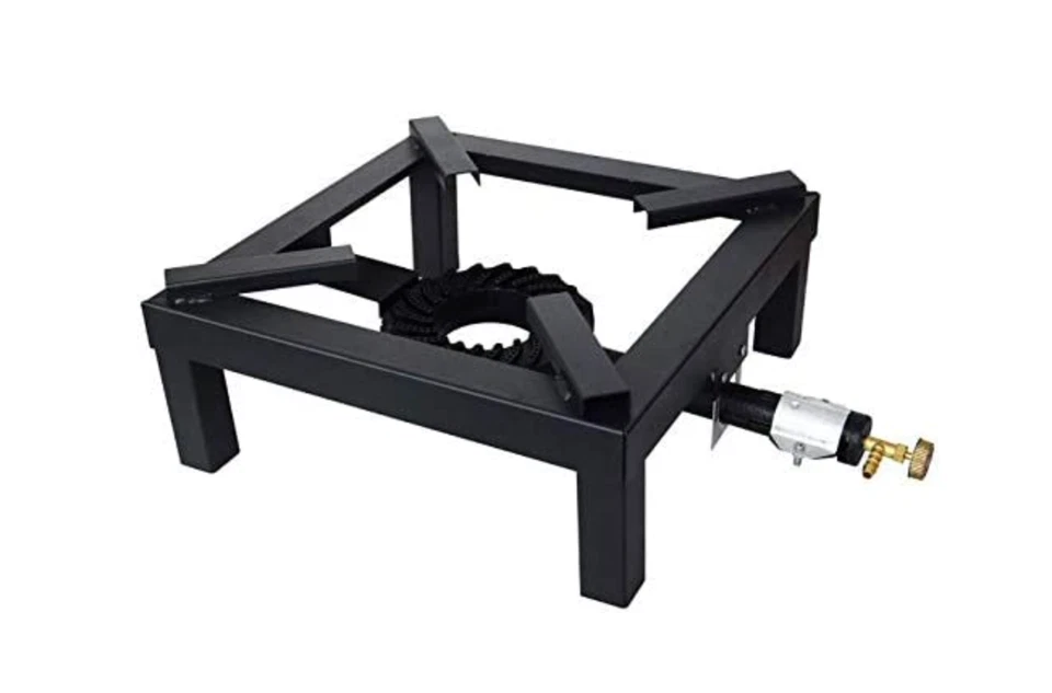 Fornellone a gas bruciatore cm 40x40 Palubo Pavi Bruciapiù 40 metallo verniciato - Immagine 3 di 3