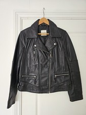 Each X Other Leather Biker Jacket Size Xl . Uk 14-16 