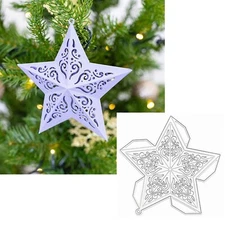 Star Lucky Package Metal Die Cuts,Elegant Star Box DIY Crafts Template Scrapb...
