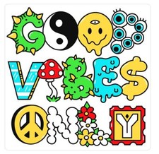 Good Vibes Sticker Stickers A460
