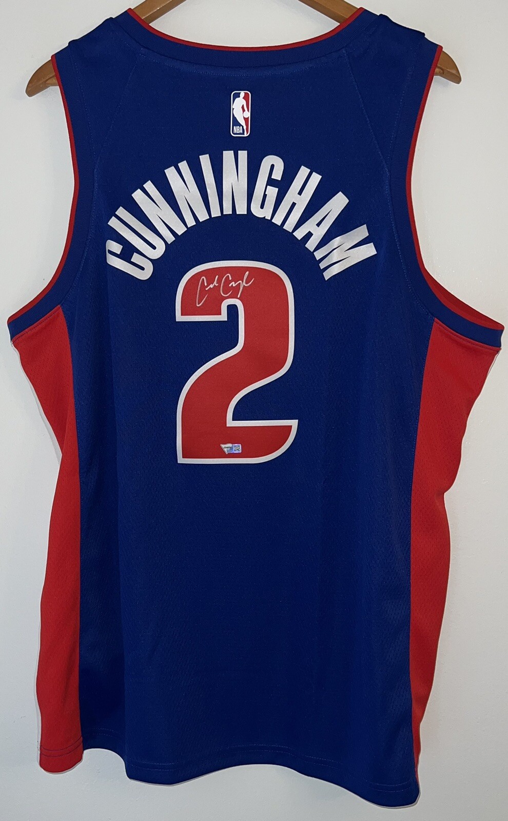 Cade Cunningham Detroit Pistons Signed Nike NBA Swingman Rookie Jersey FANATICS