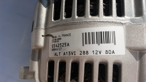 BRAND NEW GENUINE PEUGEOT PARTNER CITROEN BERLINGO MK1 ALTERNATOR 80A RRP £458 - Picture 4 of 9