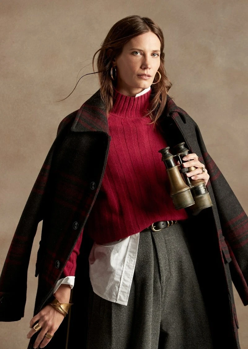 Banana Republic Italian Merino Turtleneck Sweater,RED STAR SIZE M #773925  W0102H | eBay