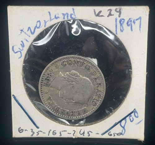 Switzerland- 1897 B 10 Rappen - Copper/Nickel Coin - KM# 27 - Picture 5 of 6