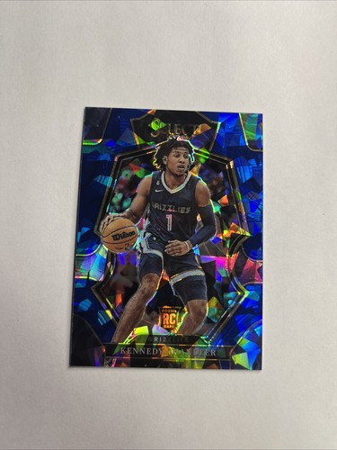 Kennedy Chandler 2022-23 Select Premier Blue Cracked Ice Prizm RC #173 Grizzlies - Picture 1 of 2