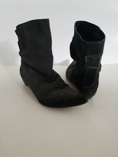 Women's Steve Madden Boot Suede Pointed Toe Gray Size 39 / 8