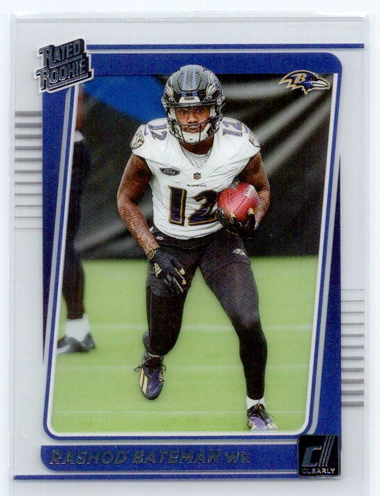 Rashod Bateman 2021 Clearly Donruss Rookie #66