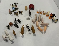 Safari LTD 35 Piece Lot Mostly Animals Great Collection Farm