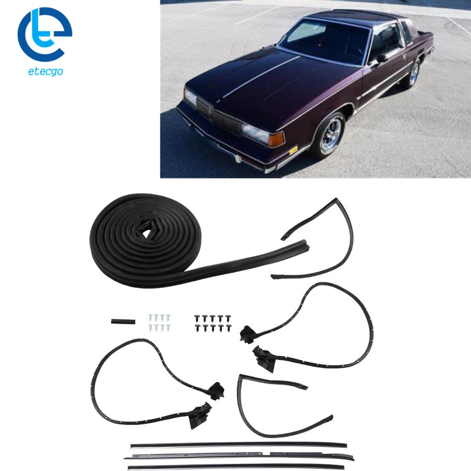 Weatherstripping Seals Kit Fit For 81-88 Buick Regal Oldsmobile Cutlass Supreme Foto 2 de 4