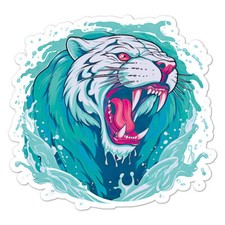 Tiger Splash Sticker Decal