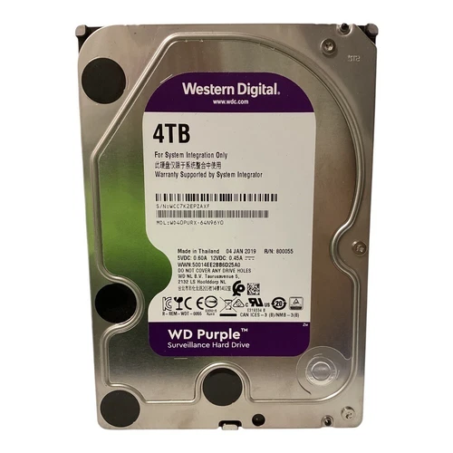 For Wd WD40PURZ Purple 4TB 3.5" 5400RPM SATA 3 Hard Drive - Afbeelding 1 van 2