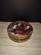 Knowles Norman Rockwell Limited Set of 7 Plates - Golden Moments Collection