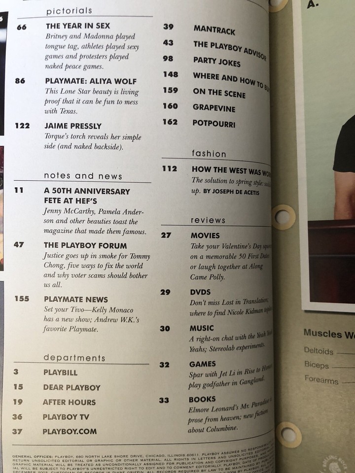 Playboy Magazine Feb 2004 Jaime Pressly Aliya Wolf Kiefer Sutherland | eBay