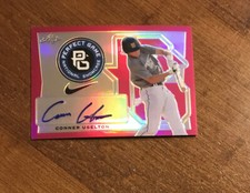 Conner Uselton 2016 Leaf Perfect Game Showcase Pink Auto BA-CU1 Pirates 6/7