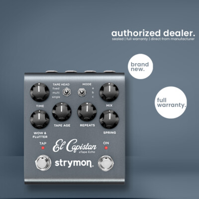 Strymon | El Capistan V2 | DTape Echo | Guitar Effects Pedal
