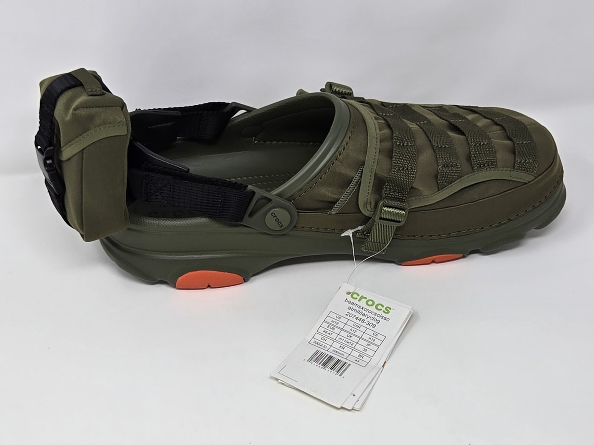 BEAMS X Crocs Classic All Terrain Outdoor Olive Men Multi BEAMS X Crocs Classic All Terrain Outdoor Olive Men Multi