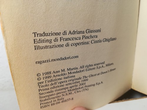 DAWNROSE E IL PASSAGGIO SEGRETO IL CLUB DELLE BABY-SITTER LIBRO RAGAZZI - (172) - Foto 3 di 6