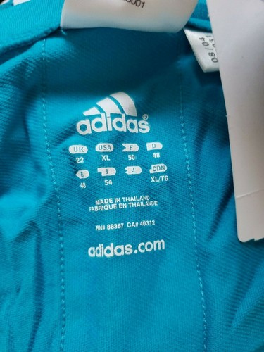 Adidas Women's Comp Skirt Climalite Turquoise White Size XL NEW - Picture 4 of 6