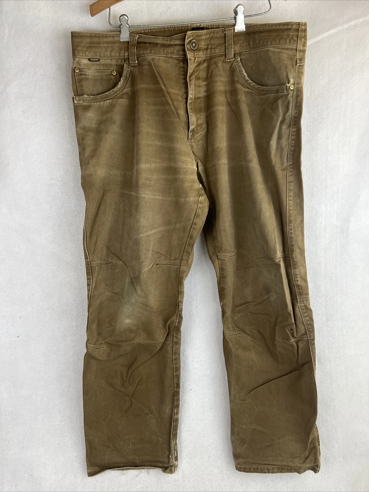Kuhl Hiking Pants Size 36x30 Rydr Vintage Patina Dye Brown Distressed