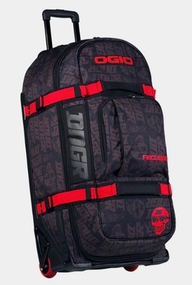 NEW OGIO Rig 9800 Wheeled Rolling Travel Gear Bag Luggage DNGER X FLAT Black