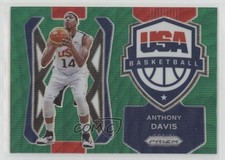 2021-22 Panini Prizm USA Basketball Green Wave Prizm Anthony Davis #3 08zb