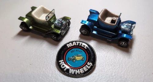 Hot Wheels Redline - Hot Heap lot - 68-71 - Olive and Blue - US - Very Good