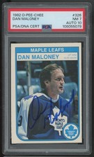 1982-83 OPC O-Pee-Chee Signed Autograph Dan Maloney Toronto Maple Leafs #326
