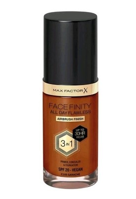 2 x Max Factor X Facefinity All Day Flawless 3 in 1 Farbton C105 Ganache