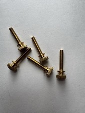 BRASS KNURLED THUMB SCREWS. 10/32 x 1  5 PCS. NEW