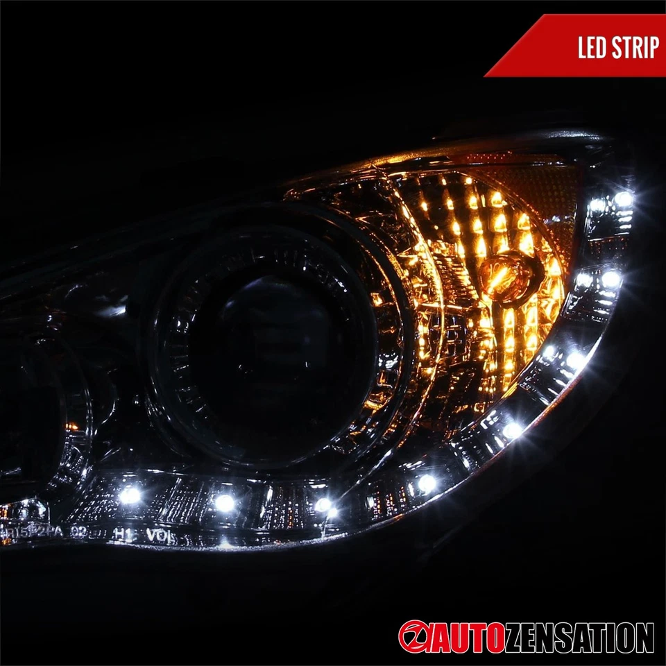 Fit 2006-2007 Subaru Impreza WRX STI Halogen Projector Headlights LED Strip Lamp Foto 4 de 4