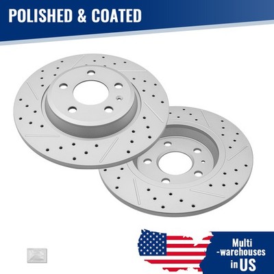 11.81 inch Rear Drilled Disc Brake Rotors for Audi A4 A5 A6 A7 Quattro Allroad