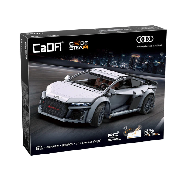 CaDa C57012W Audi R8 Coupé RC Remote Control 1:14 Scale Brick Building Kit
