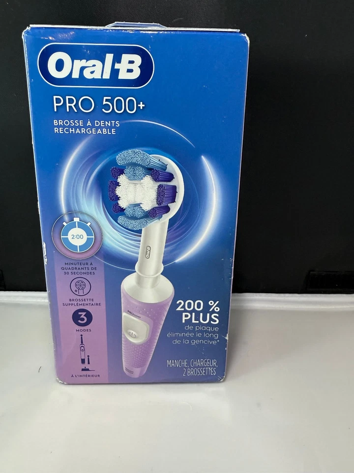 Cepillo de dientes recargable Oral B Pro 500 tipo 3757 (lila) nuevo en caja Foto 2 de 4