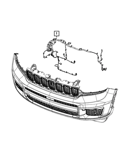 Genuine Mopar Front End Module Wiring 2021-2024 Jeep Grand Cherokee L 68526629AC