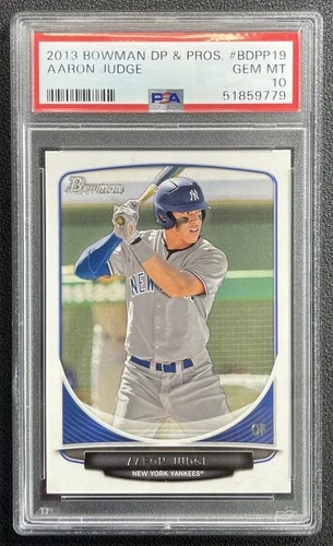 AARON JUDGE PSA 10 2013 BOWMAN DRAFT PICKS & PROSPECTS #BDPP19 YANKEES RC 9779